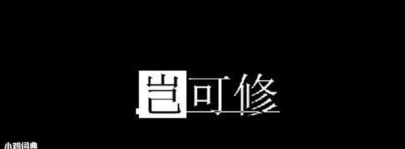 岂可修