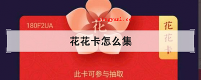 花花卡怎么集