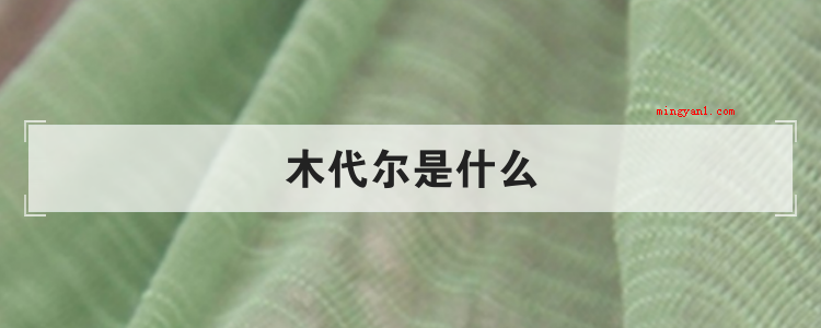 木代尔是什么