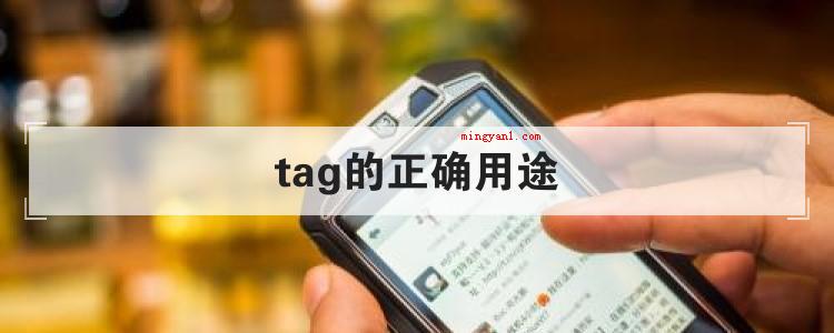 tag的正确用途
