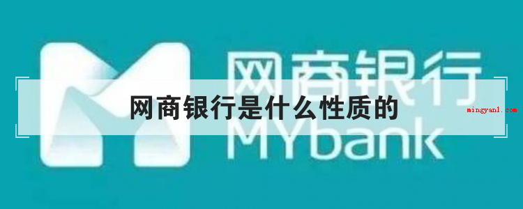 网商银行是什么性质的
