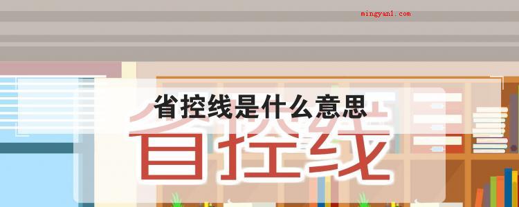 省控线是什么意思