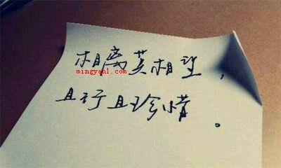 且行且珍惜什么意思
