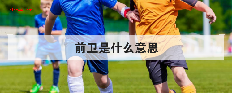 前卫是什么意思