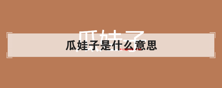 瓜娃子是什么意思