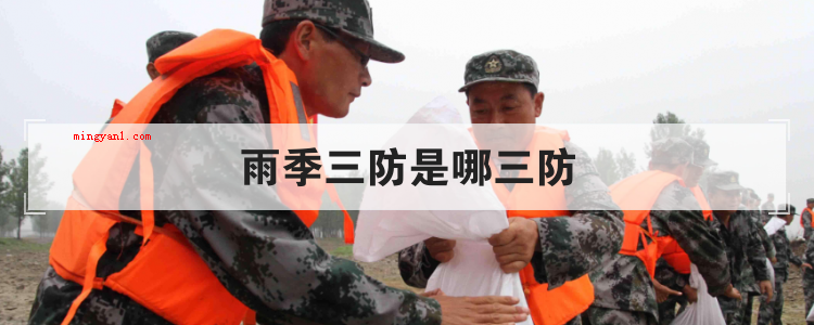 雨季三防是哪三防