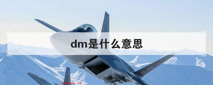 dm是什么意思