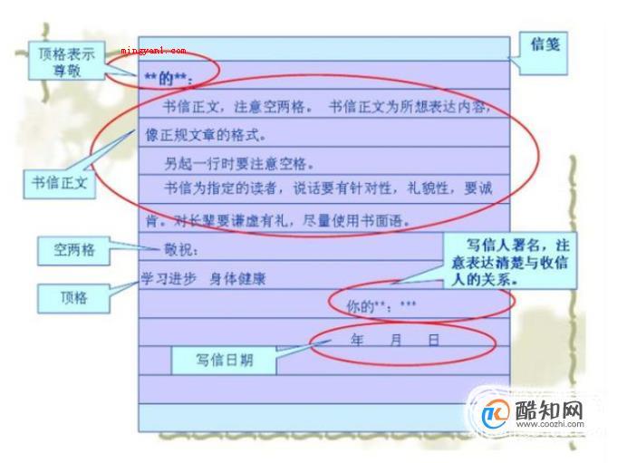 中文邮件格式