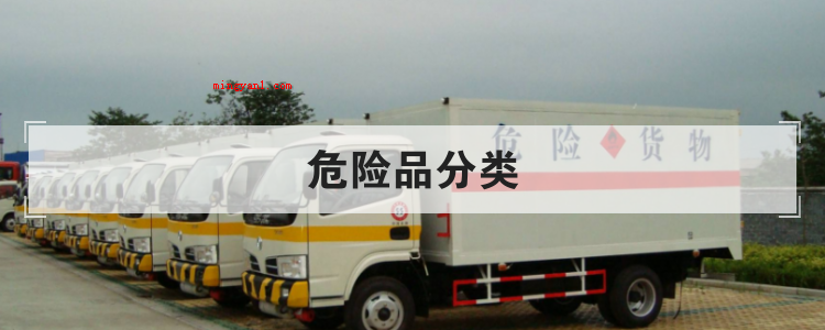 危险品分类