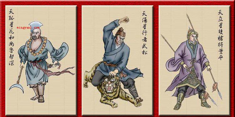 梁山108将排名及绰号是什么?