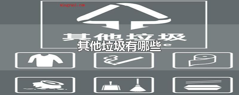 其他垃圾有哪些