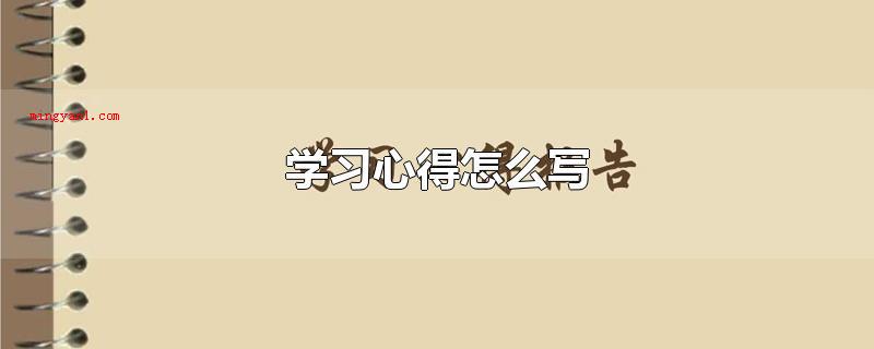 学习心得怎么写