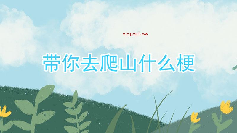 带你去爬山什么梗