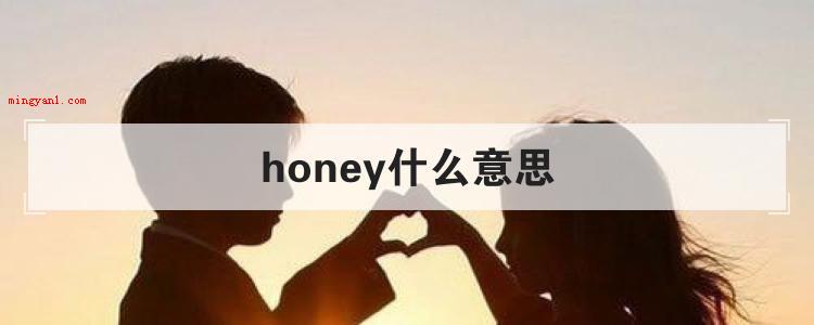 honey什么意思