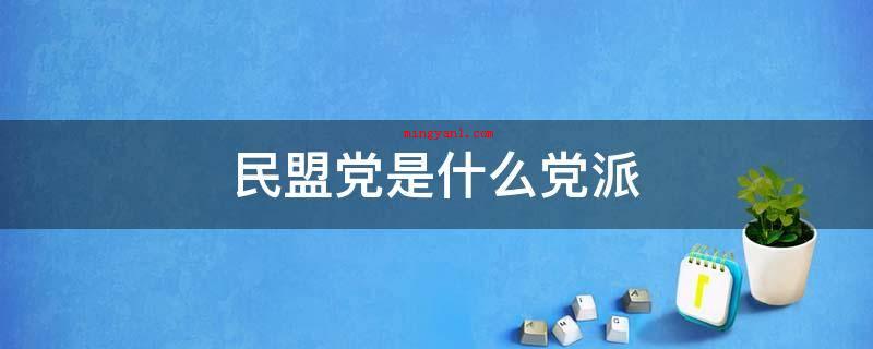 民盟党是什么党派(我国目前的民主化党派之一)