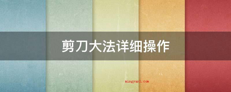 剪刀大法详细操作(猫咪提前准备一个小碗或是面盆)