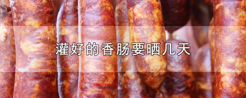 灌好的香肠要晒几天(晾晒时间灌好的香肠必须晒多久)