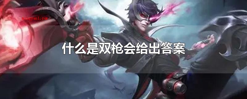 什么是双枪会给出答案(马可波罗暗黑游猎肌肤的经典台词)