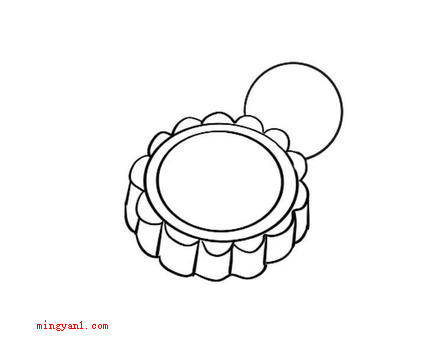 月饼简笔画（下边是月饼简易画的怎么画）