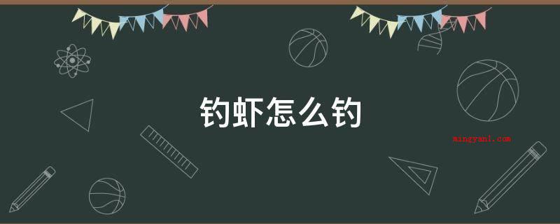 钓虾怎么钓(钩钓鱼方法 网钓鱼技巧)