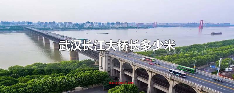 武汉长江大桥长多少米(武汉长江大桥全长1670)