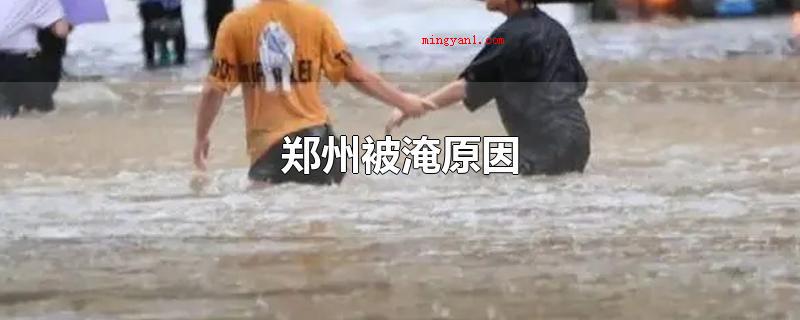 郑州被淹原因(郑州被淹有下列一些缘故)