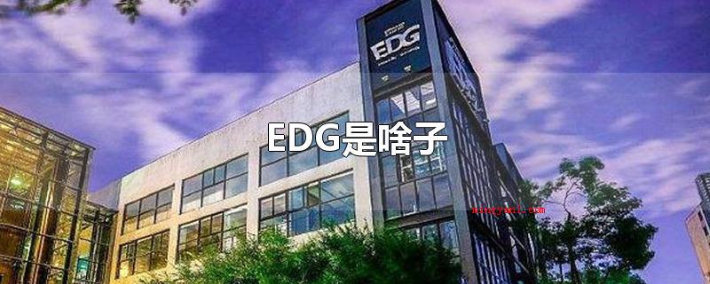 EDG是啥子（EDG电子竞技俱乐部集团旗下有着英雄联盟、王者农药、绝地求生）