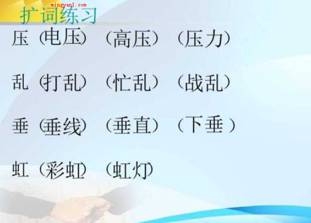 扩词是什么意思?(会字和王字的扩词各自有)
