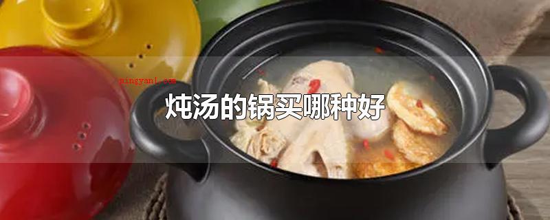 炖汤的锅买哪种好(煲汤的锅可以买下列几类)