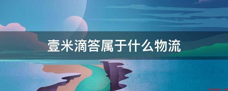 壹米滴答属于什么物流(壹米滴答集团公司包括好几个知名品牌)