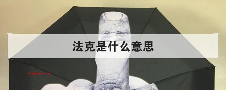 法克是什么意思(简略回应“法克”起源于英语“fuck”,表明气愤、厌烦、惊讶)