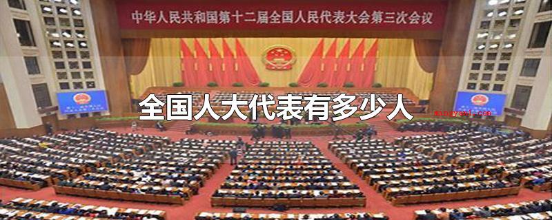 全国人大代表有多少人(全国各地人大代表的配额不超过三千人)