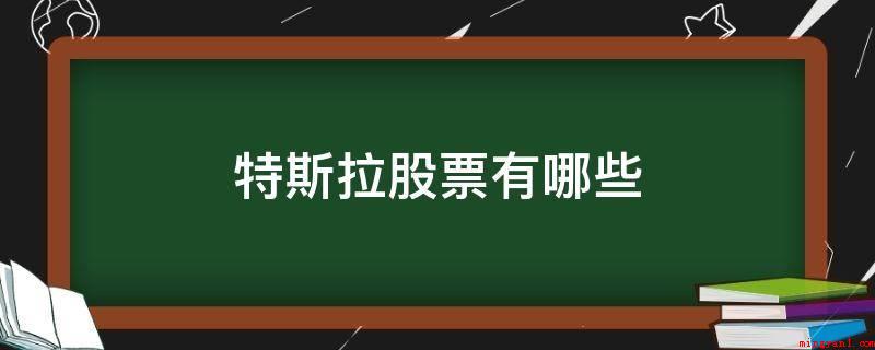 特斯拉股票有哪些(中国最大汽车遮盖件模具供应商)