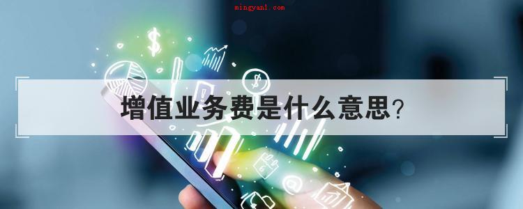 增值业务费是什么意思(简略回应增值业务费指营运商)