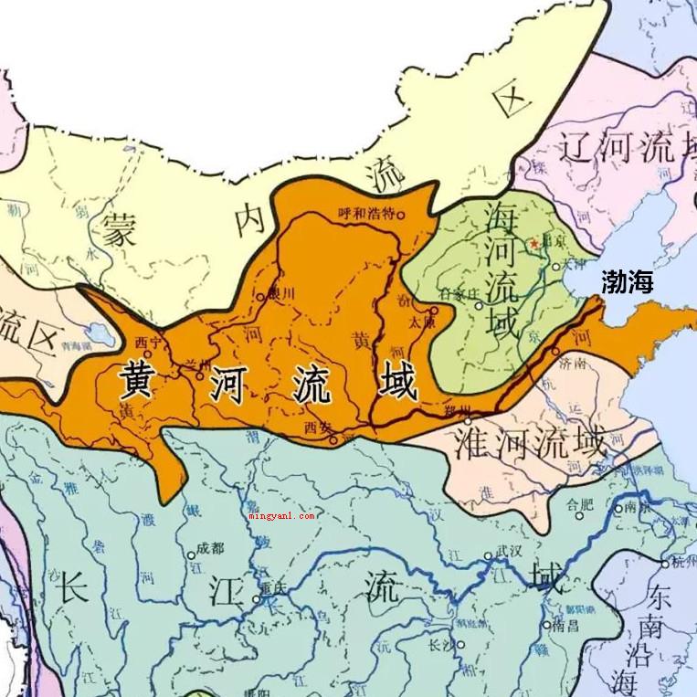 黄河注入什么海?(渤海湾黄河发源于青海云贵高原的巴颜喀拉山脉查)