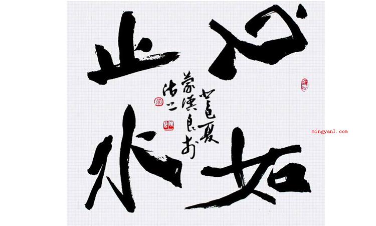 心如止水什么意思(心若止水是个中文成语,含意就是指心)