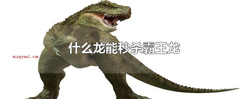 什么龙能秒杀霸王龙(并没什么恐龙可以真真正的意义上的秒杀霸王龙)