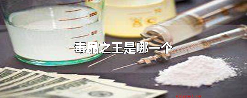 毒品之王是哪一个（世界上被称为）