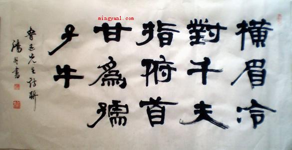 俯首甘为孺子牛上一句是什么意思?(俯首甘为孺子牛上一句是横眉冷对千夫指)