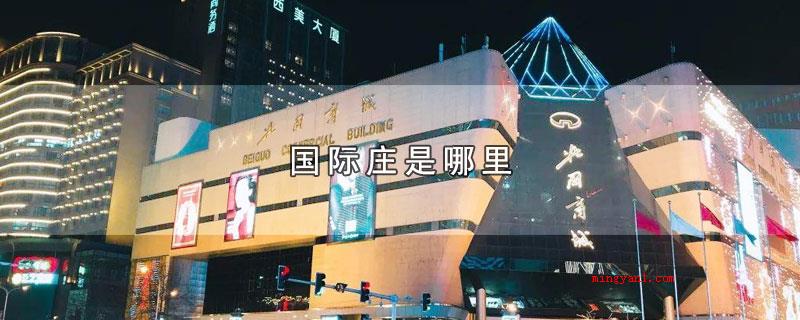 国际庄是哪里（石家庄大城市建筑调侃,国际庄的部位）