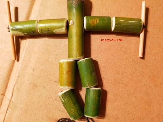竹节人的制作方法是什么?(穿双节竹子做手臂,竹节人的做法)
