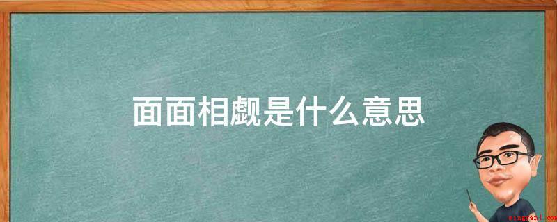 面面相觑是什么意思(少镖头生得大闺女似的,竟然如此天不怕、地不害怕的向对手喝骂,)