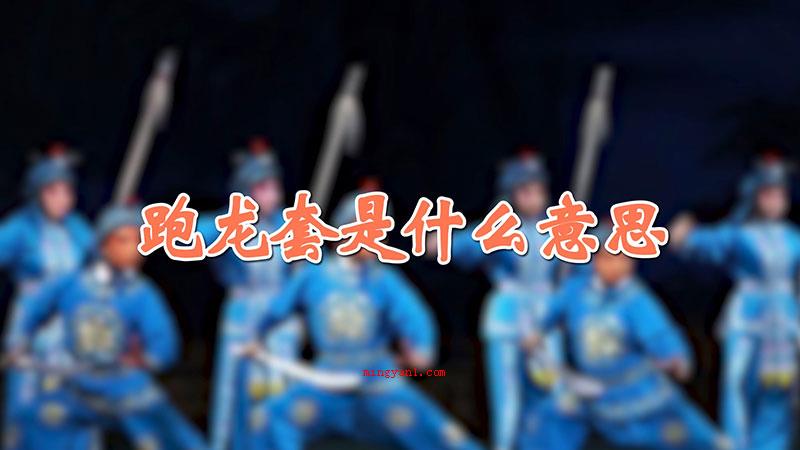 跑龙套是什么意思（跑龙套的本意是戏曲表演中手拿旗帜的仆从或是兵士的人物角色）