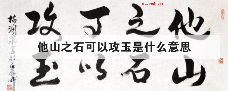 他山之石可以攻玉是什么意思(形容能战胜自己克服缺点的人或建议)