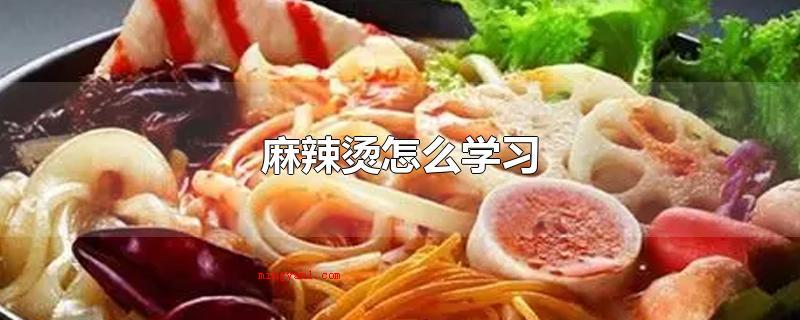 麻辣烫怎么学习(串串香学习的方式有下列好多个)