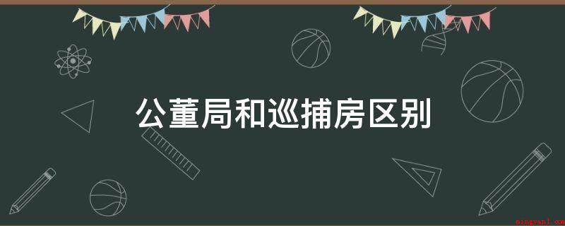 公董局和巡捕房区别(公董局和巡捕房的差别是界定不一样)