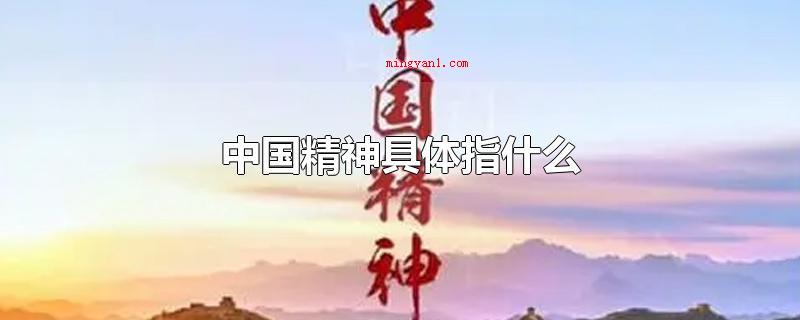 中国精神具体指什么(中国精神是以爱国主义为核心的中华民族精神)