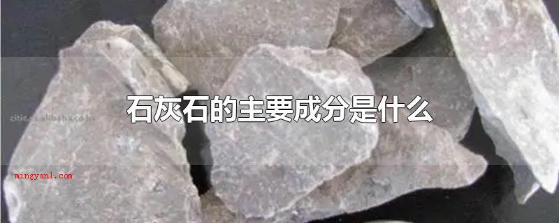 石灰石的主要成分是什么(石灰石的主要成分是啥?)