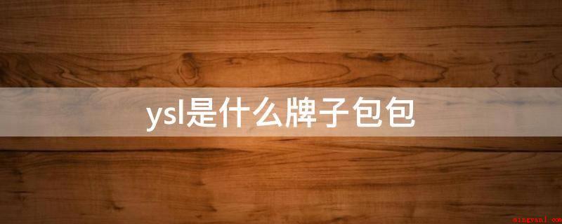 ysl是什么牌子包包(YSL,在中国称谓名字叫做杨树林,实际上也就是拼音字母的前三)