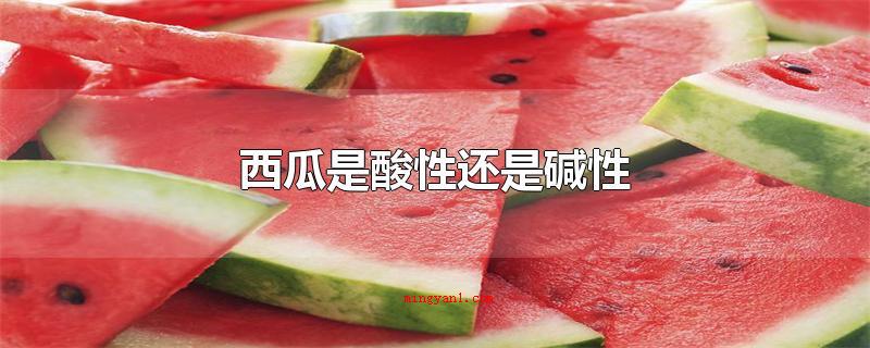 西瓜是酸性还是碱性(西瓜是酸性或是偏碱无籽西瓜营养丰富)